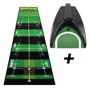 와이드잔디매트 자동퍼팅기세트  골프매트 인조잔디 연습용매트 퍼터 홀컵 스윙 드라이프 홀인원