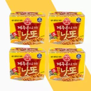 오뚜기 제주콩 생감귤 낫또 171g 4개 냉장낫또 발효식품