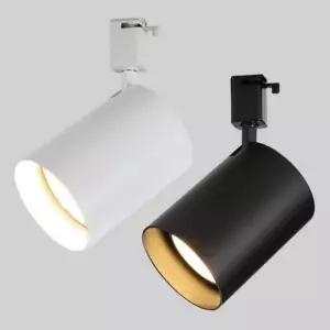 [데코] 국산 KC 레일 등기구 원통파30 외발 신형 화이트 블랙 원통 스포트 고정형 복도 상가