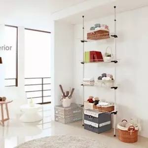 세탁실선반 세탁기 4단선반 행거 고정식옷걸이 604행거