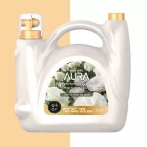 아우라 프리미엄 섬유유연제 코튼머스크향 5.5L 대용량