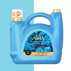 아우라 프리미엄 섬유유연제 화이트블러썸향 5.5L 대용량