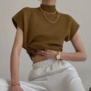 여자 루즈핏 여름 반팔 니트 목티 티셔츠 루즈핏니트티셔츠