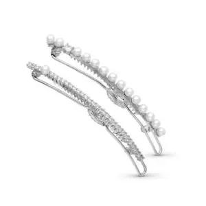 지르콘헤어핀 알진주 원플러스원 쌍핀 박스증 세트