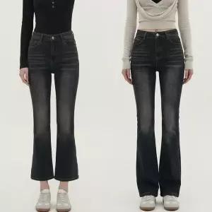 [하프클럽/셀러허브_여성트랜드패션]여자 사계절 하이웨이스트 스판 부츠