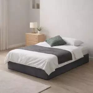 [보루네오]호텔라인 파운데이션 패브릭 침대 슈퍼싱글 (포켓매트/충전포트/무헤드) KC891