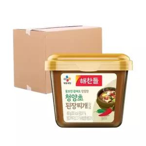 [박스] CJ 해찬들 그대로 끓여먹는 된장찌개양념(청양초) 450g 24입
