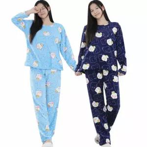 튜슬립 꿀잠 주니어 여성 잠옷 극세사 원단 파자마세트