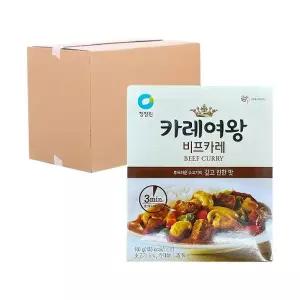 [박스] 청정원 카레여왕 비프 160g 20입