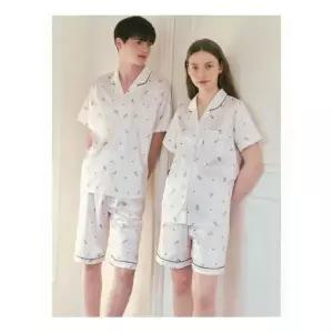 [솔브]비너스 실크필 야옹이 남여 커플 파자마세트 VPAS206M VPAS206W W_P420226933