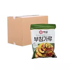 [CJ ENM][박스] CJ 백설 자연재료 부침가루 1kg 10입