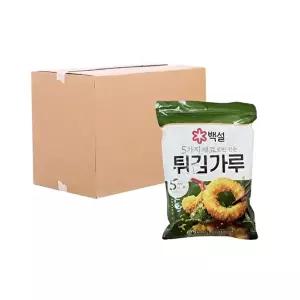 [CJ ENM][박스] CJ 백설 자연재료 튀김가루 1kg 10입