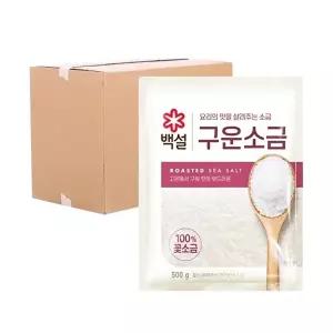 [CJ ENM][박스] CJ 백설 구운소금 500g 20입