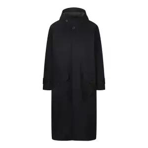 [롯데백화점]지이크 캐쥬얼 블랙후드 트렌치코트HN0273