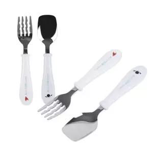 아기 어린이 스푼 포크 세트 수저 어린이집 유치원