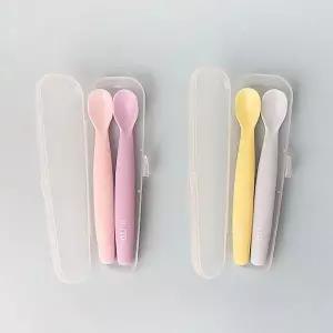[RIZPICK]실리콘이유식스푼세트 아기숟가락 유아 초기수저 중기 유아수저
