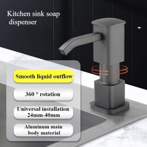 주방 싱크대 비누 디스펜서 알루미늄 합금 본체 프레스 펌프 세제