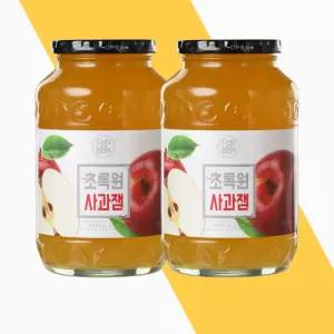 초록원 사과잼 대용량 과일잼 1kg 2개입
