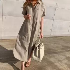 여자원피스 여자 봄 정장 임산부 여친룩 원피스 면