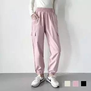 배기팬츠 세미 여자바지 면바지 배기바지 빅사이즈