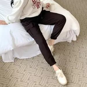 캐쥬얼 빅사이즈 여성바지 세미 배기팬츠 스판 신상