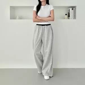 면 밴딩바지 빅사이즈 여성바지 배기바지 배기 신상