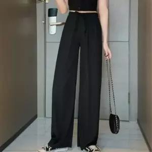 면바지 빅사이즈 면 코디 여자바지 세미 캐쥬얼 배기