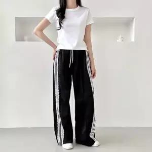 빅사이즈 밴딩바지 캐쥬얼 배기 신상 배기팬츠 밴딩