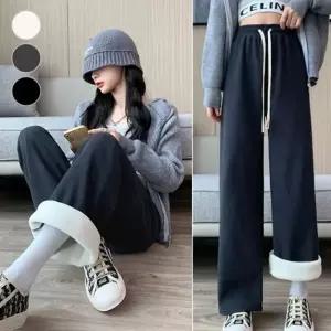 루즈핏 빅사이즈 여성바지 배기바지 밴딩 면 캐쥬얼