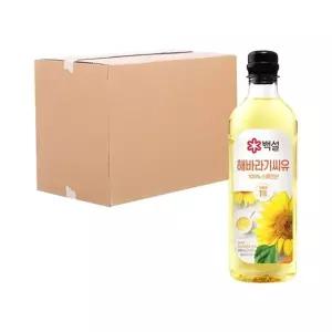 [박스] CJ 백설 해바라기씨유 900ml 12입