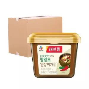 [박스] CJ 해찬들 그대로 끓여먹는 된장찌개양념(청양초) 450g 24입