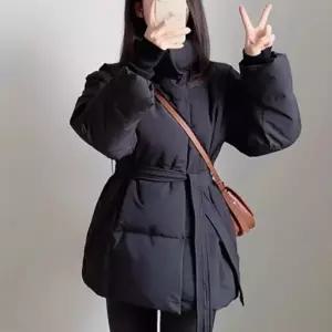 시크 윈터 벨티드 웰론 숏 자켓 패딩