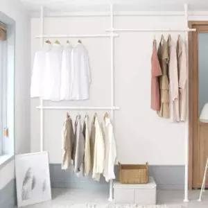 [라일리생활건강] Rly 기둥식행거 25mm 3단 일자행거 바지걸이행거