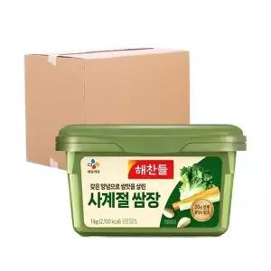 [박스] CJ 해찬들 사계절쌈장 1kg 12입