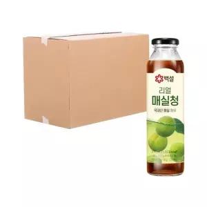 [박스] CJ 백설 리얼 매실청 310ml 15입