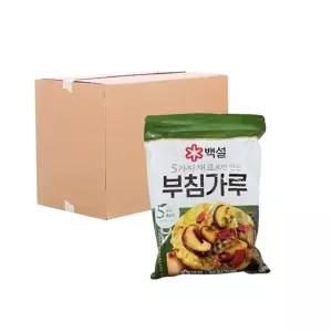 [박스] CJ 백설 자연재료 부침가루 1kg 10입