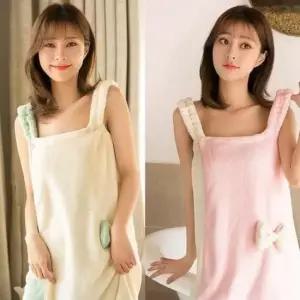 [SBD] 여성 사워 부드러운 투톤 목욕 가운