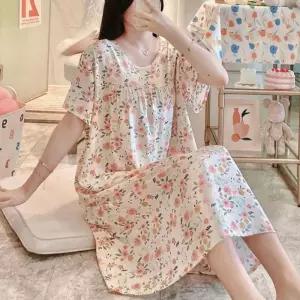 [라일리의류] Rly 시원쿨쿨 여름 홈웨어 원피스 반팔 잠옷 잠옷 편