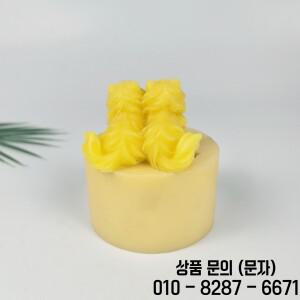 3D 동물 금형 트윈 고양이 실리콘 양초 비누 수지 케이크 장식 웨딩 생일 DW1083