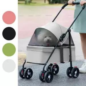 접이식 강아지 유모차 소형견 웨건 4컬러