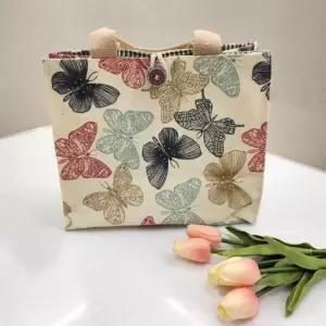 [라일리] Rly 캔버스 도시락 토트백 대형 캔버스 백 실용적인