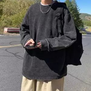 [라일리의류] Rly 무지티 긴팔티코디 무지 오버핏 루즈핏 봄 맨투맨