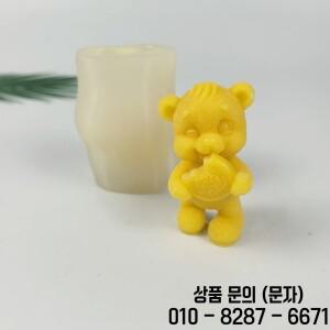 3D 동물 금형 곰 먹는 쿠키 실리콘 양초 비누 수지 케이크 장식 웨딩 생일 DW0931