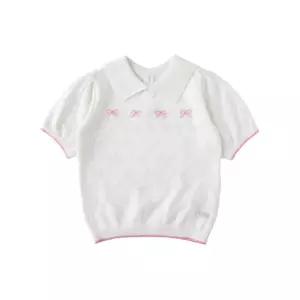 [롯데백화점]밍크뮤 (IV)리본반소매스웨터 36315-302-01