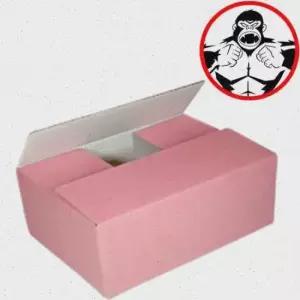택배박스 튼튼 270 200 핑크색 1묶음100장 130mm