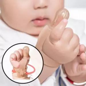 (2개 1세트) 메딧트 핑거가드 손빠는 아기 손가락빨기 손빨기 방지 장갑