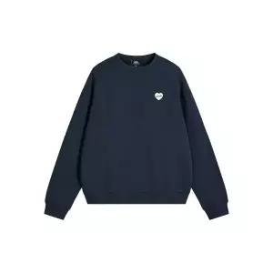 EMIS HEART RUBBER PATCH SWEATSHIRT-NAVY 2066178