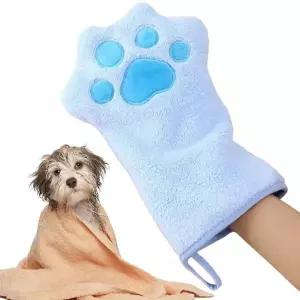 휴대용 특수 고양이 목욕 타월 전문 흡수성 애완동물 건조 장갑 탈모 방지 내구성 애완동물 타월 장갑 고양