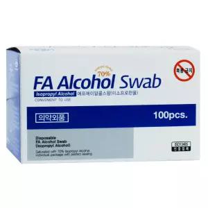 에프에이 에이치엘비 FA 알콜스왑 100매 1매포장 이소프로판올 알콜솜 소독티슈 의약외품 이올스왑