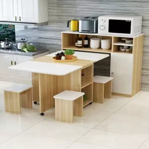 접이식 식탁렌지대 주방 수납장 선반 거치대 랙